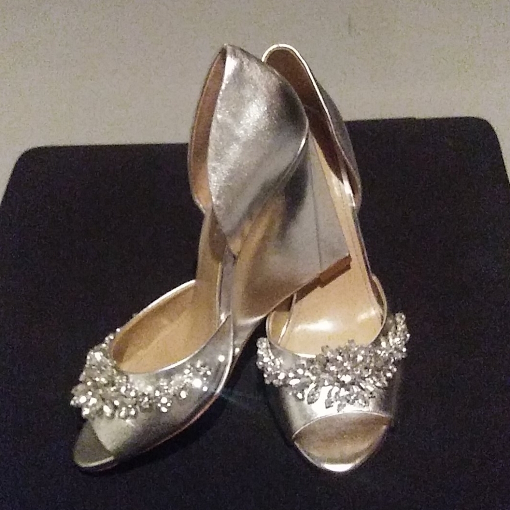 David Tutera Leather "Winter" Wedge Heels